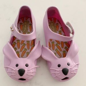 Mini Melissa Rabbit Bunny Toddler shoes size 7